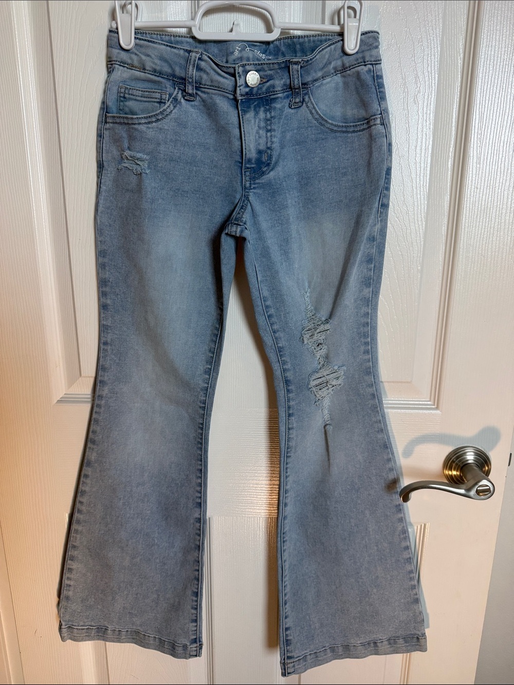 Art Class Adjustable Flare Jeans Youth (Sz 12) Light Blue